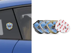 Badge Self Adhesive Alloy Finish Stainless Steel
